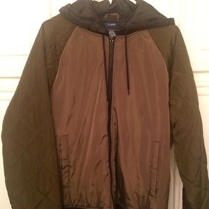 Green and Black Bomber Jacket XLarge